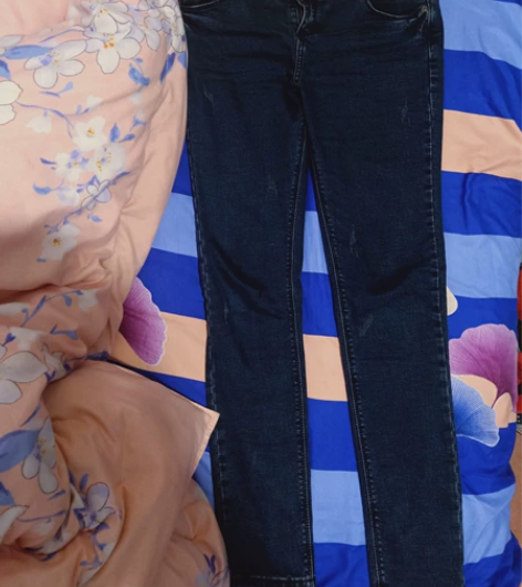 全新春秋冬蓝牛仔裤xl黑毛呢裤m小脚裤xl...