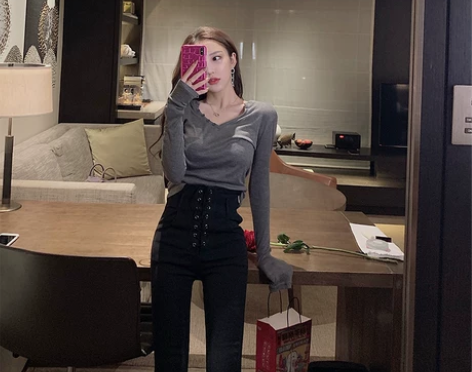 AREAMIYA 女士牛仔裤 穿一洗一 感...