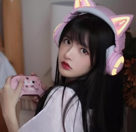 【全新】妖舞猫耳耳机3g头戴式无线多巴胺穿...