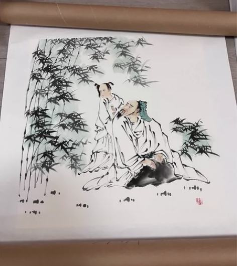 全新水墨画50元出无框，自提或运费自理看好...