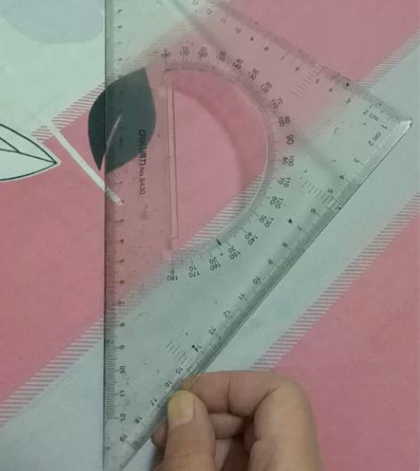 得力三角尺塑料三角板6430（45度）。金...