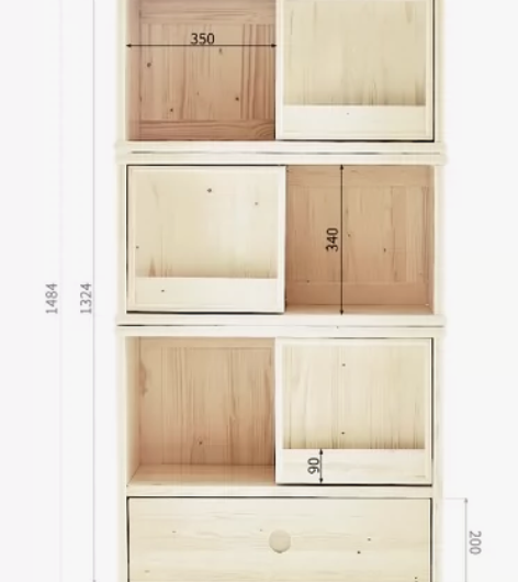 康朴乐松堡联名款海明威书柜，海明威2式3层...