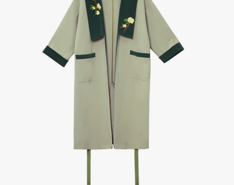 两三事梵高正版授权梦中的乌苏拉新品绣花飘带...