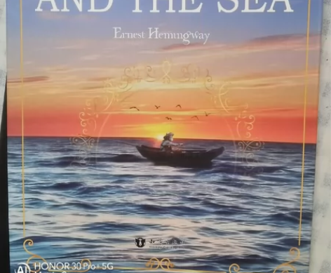 海明威《老人与海》全英文版，轻微瑕疵 不包...