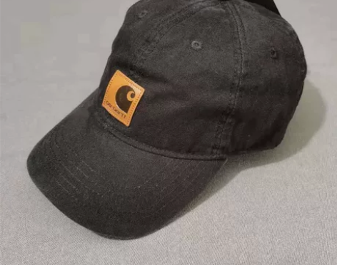 复古棒球帽卡哈特软顶鸭舌帽嘻哈美式皮标弯檐...