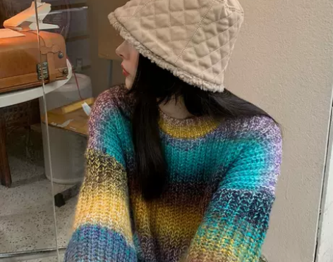 羊羔毛渔夫帽女潮牌秋冬ins韩版百搭显脸小...