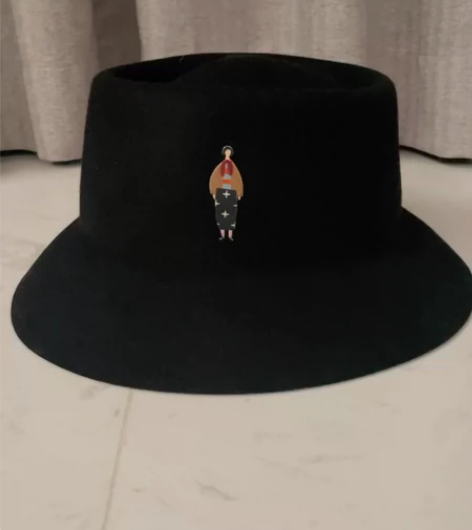 全新/秋冬羊毛呢小檐帽平顶羊绒小礼帽 当初...