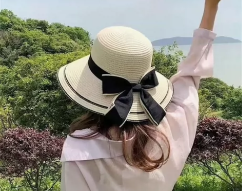 爆款草帽女夏天小清新出游防晒遮阳帽韩版百搭...