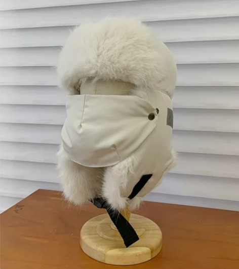 升级加厚加绒保暖口罩雷锋帽女冬季户外滑雪护...