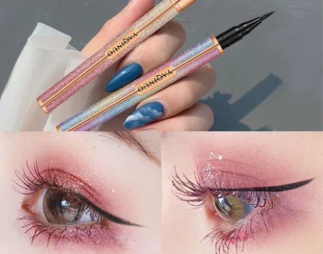 眼线笔雅琪诺棕色新手初学者细头极细眼线胶