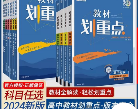 2024版教材划重点必修选修一二三新高考数...