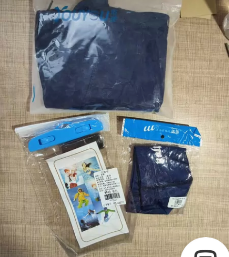 【三件套】佑游泳裤男士专业及膝游泳裤男士温...