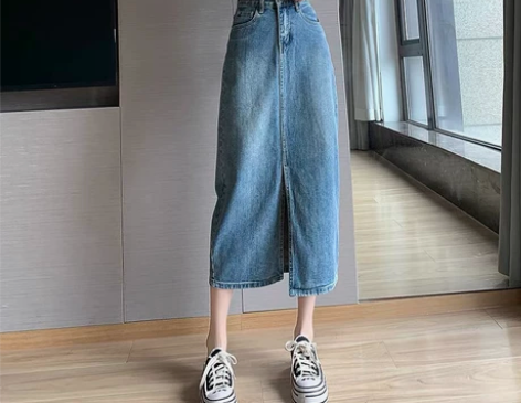 SYVSYV牛仔半身裙a字2023年夏季新...