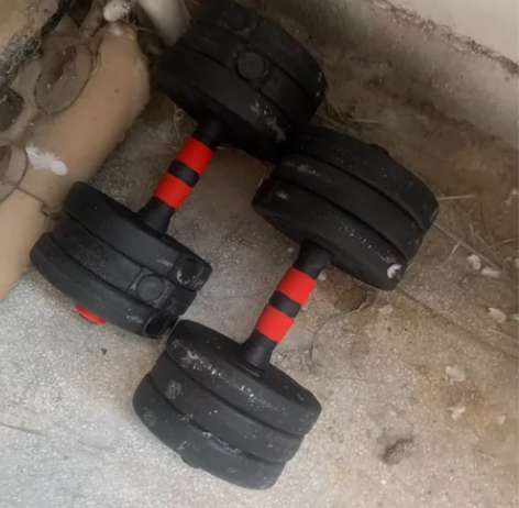 29公斤哑铃，用不上了要的南浔自取。可弄成...