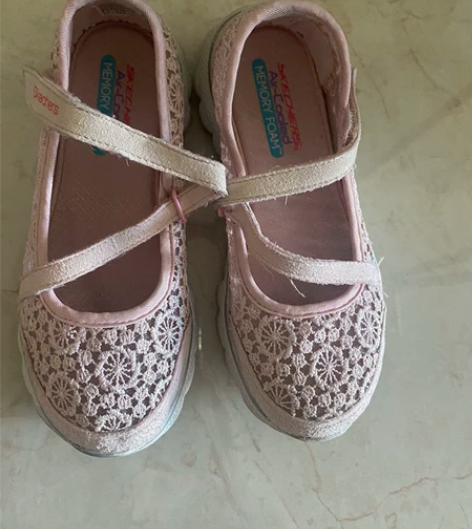 专柜购买斯凯奇夏季大童鞋粉色玛丽珍休闲鞋女...