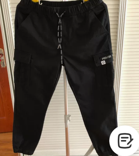 海澜之家HLA 黑色休闲裤男 货号：HKC...