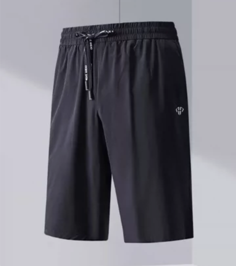 海澜之家  夏季吸湿休闲裤短裤五分裤 藏青...