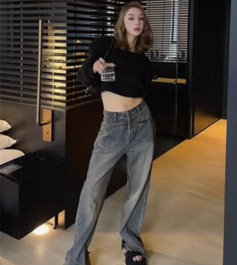 大蜜豆全新牛仔裤 感兴趣的话点“我想要”和...