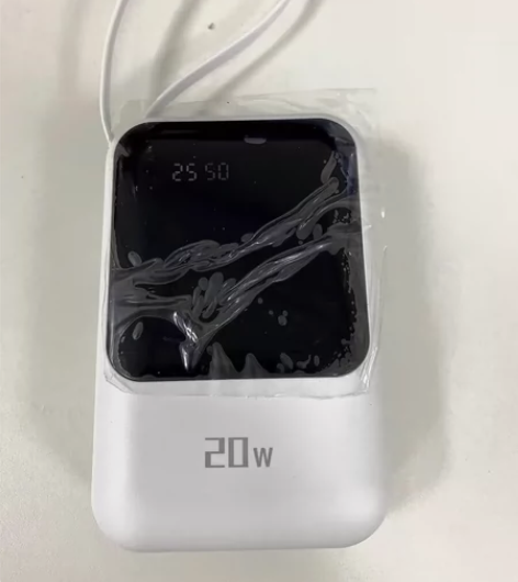 自带线充电宝20000毫安适用华为苹果便携...