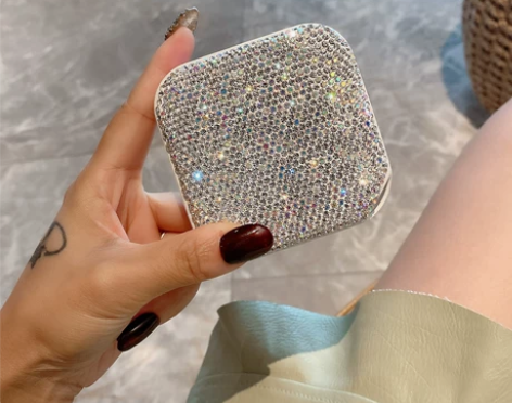 镶钻奢华充电宝10000毫安超薄小巧便携适...