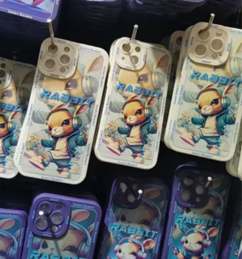 嘻哈兔苹果14手机壳14promax兔年i...