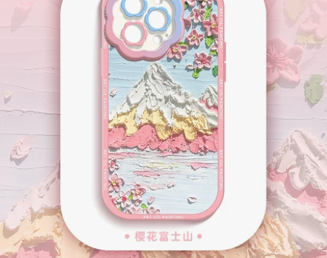 栀然 蜡笔画适用iphone13和14手机...