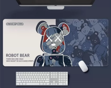 积木熊个性鼠标垫超大男生女生电脑笔记本键盘...