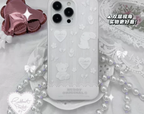 BUDDY原创蕾丝兔子苹果14promax...