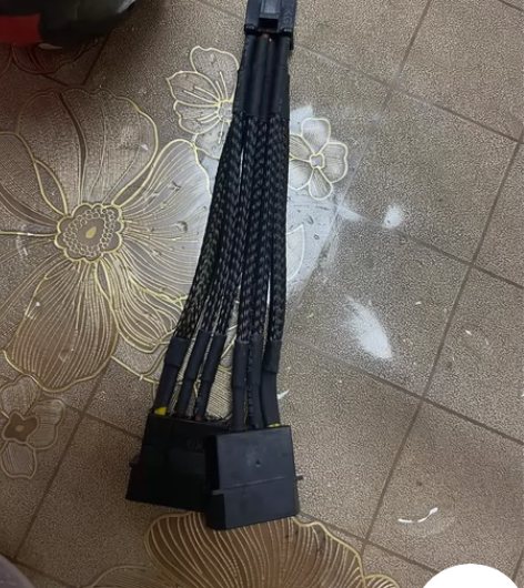 大4pin转6pin显卡电源转接线 D型4p转6p电脑供电转...