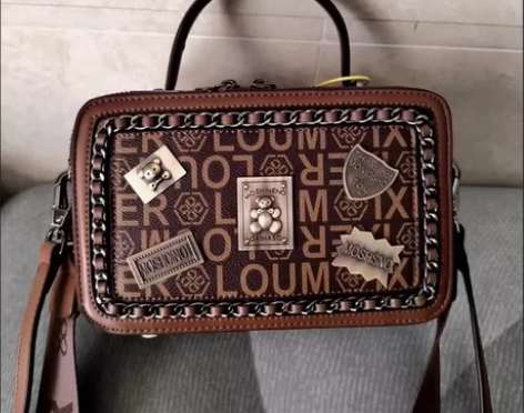 香港专柜MK链条包女秋冬新款高级真皮女包斜...