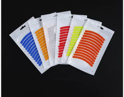 柔性儿童平衡滑步车反光贴轮胎装饰贴自行车夜...