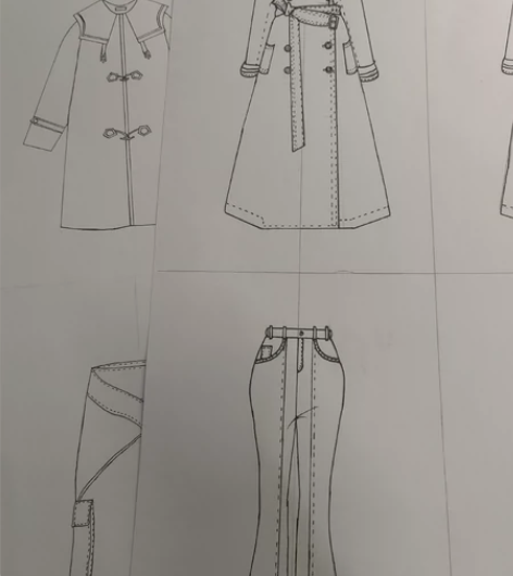 服装设计 款式图  10元/张 可刀 感兴...