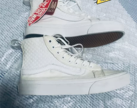 Vans范斯 小白鞋经典款轻盈女鞋SK8-...