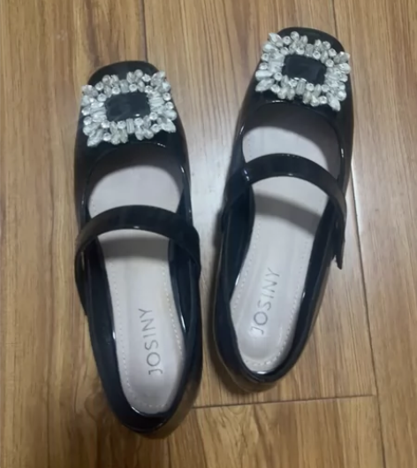 卓诗尼玛丽珍鞋女2023年秋季新款时尚小皮...