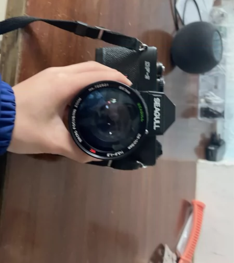 海鸥D F 2，胶卷相机，拍出来的照片很有...