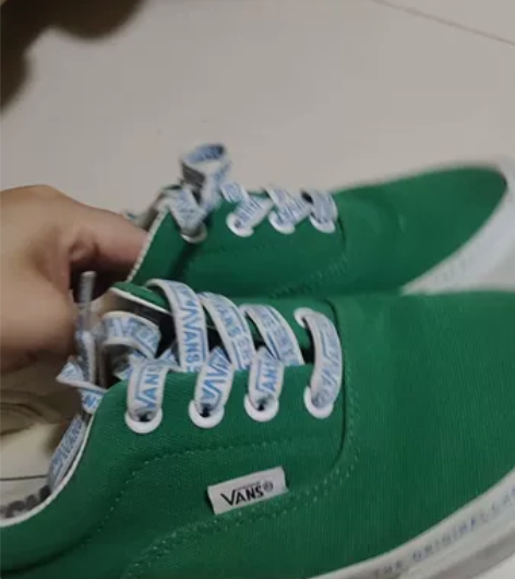 vans绿色old skool帆布鞋 好像...