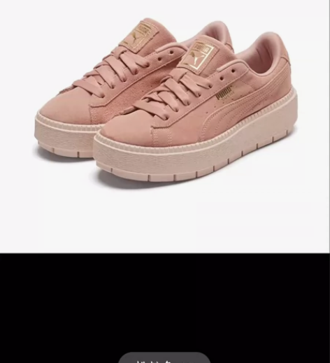 Puma桃粉色35.5码 码数有点小，有穿...