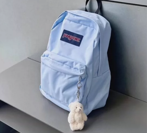 【全新捡漏】风铃蓝Jansport杰斯伯全新正品双肩背包学生...