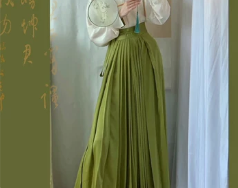 【礼遇价】改良衬衫配马面裙套装女日常通勤汉...