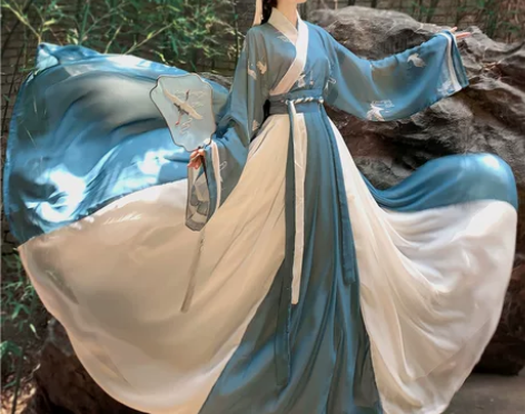 汉旭长安故里汉服女齐腰襦裙晋制交领三件套一...