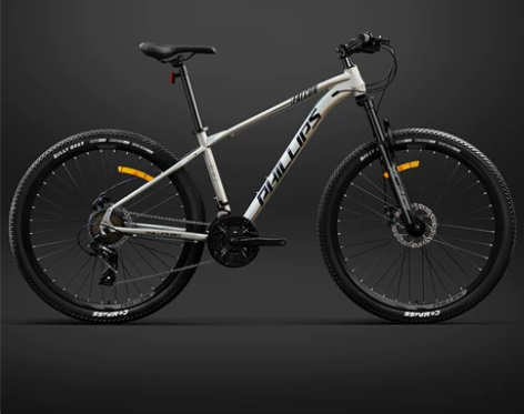 菲利普山地车自行车变速成人双碟刹车越野男女...