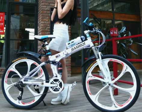 自行车 铝合金折叠 山地车24/26寸27