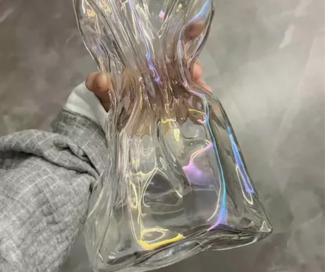 【特价】创意花瓶高级感纸褶花瓶炫彩折纸创意...