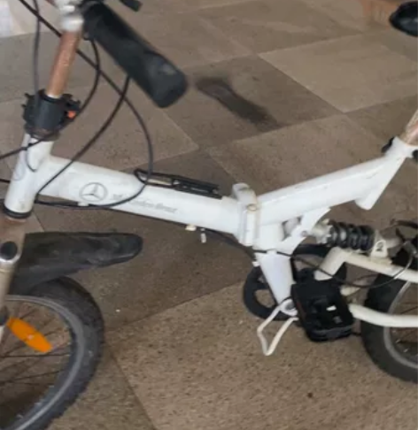 自用折叠自行车20寸变速自行车 转给有需要...