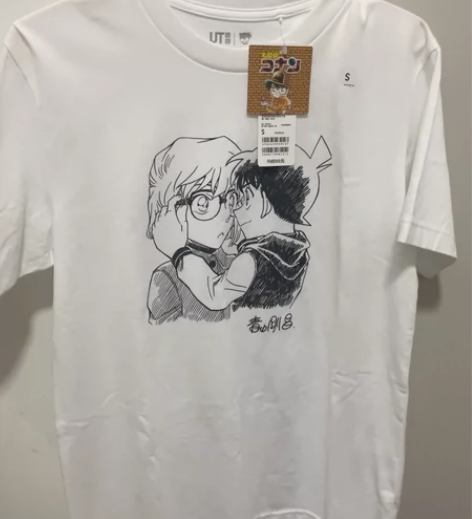 优衣库正品短袖 名侦探柯南 白色s码 支持...