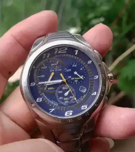 日本男装西铁城石英表正常行走准时全原装表径...