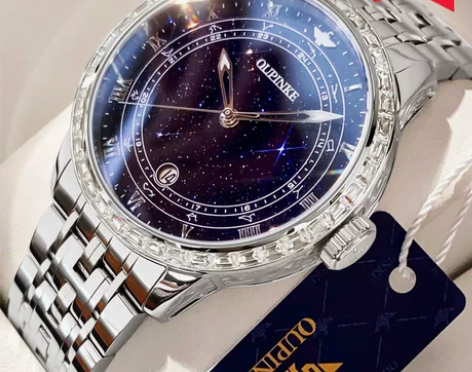 瑞士欧品客品牌正品名牌满天星男表手表男士全...