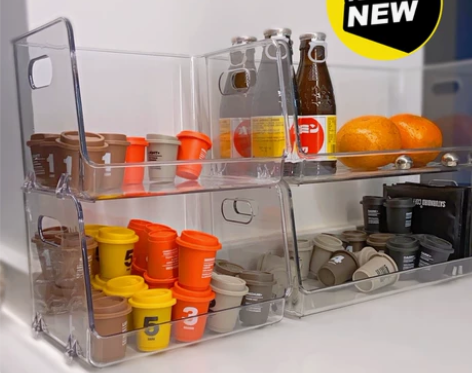 【全新包邮】桌面化妆品收纳盒梳妆台整理盒透...