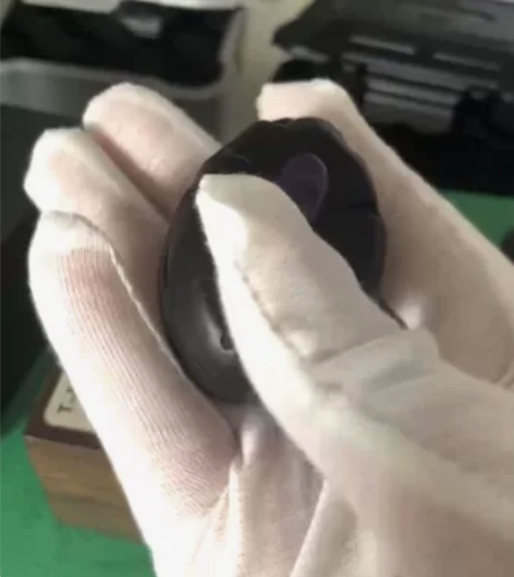 三个实木推牌 紫光檀木文玩 开甲推牌 se...