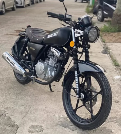 二手摩托车进口铃木复古机车网 红复古太子1...